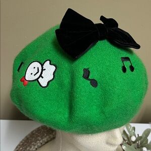 Hot Topic Keroppi Bow Beret  for ages 14 & up